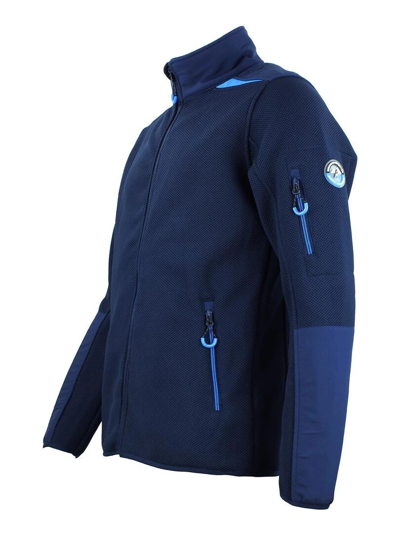 Blouson polaire homme CAPRI   PEAK MOUNTAIN   Bleu marine