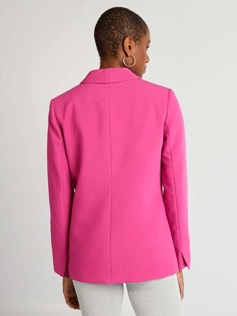 Veste blazer mi longue   Rose