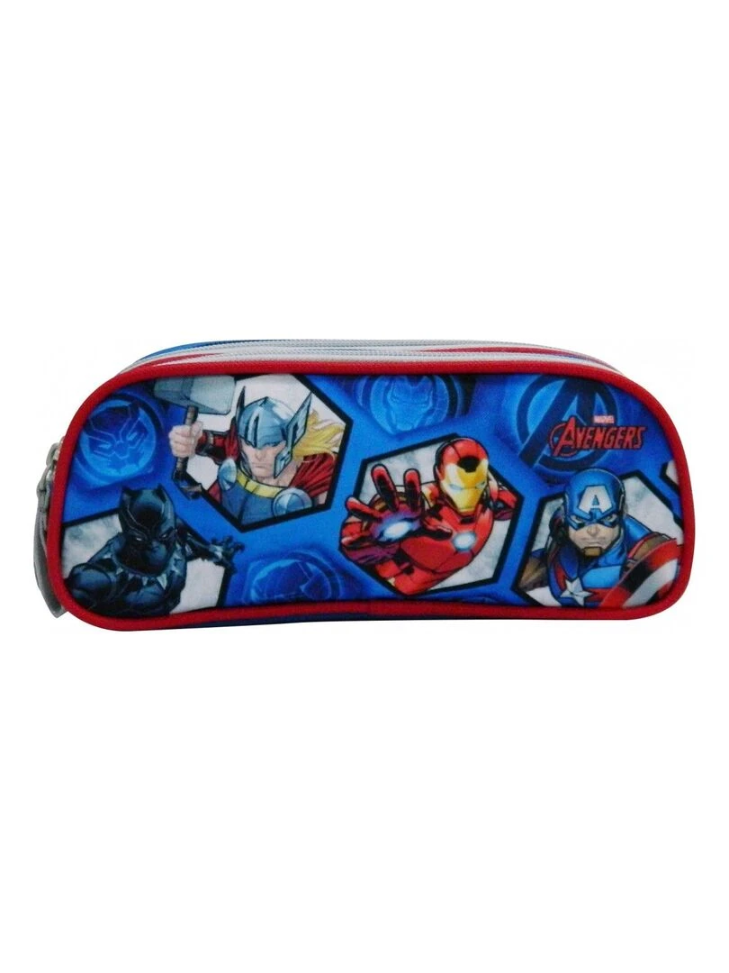 TROUSSES SCOLAIRE 2 COMPARTIMENTS BLEU AVENGERS Multicolore