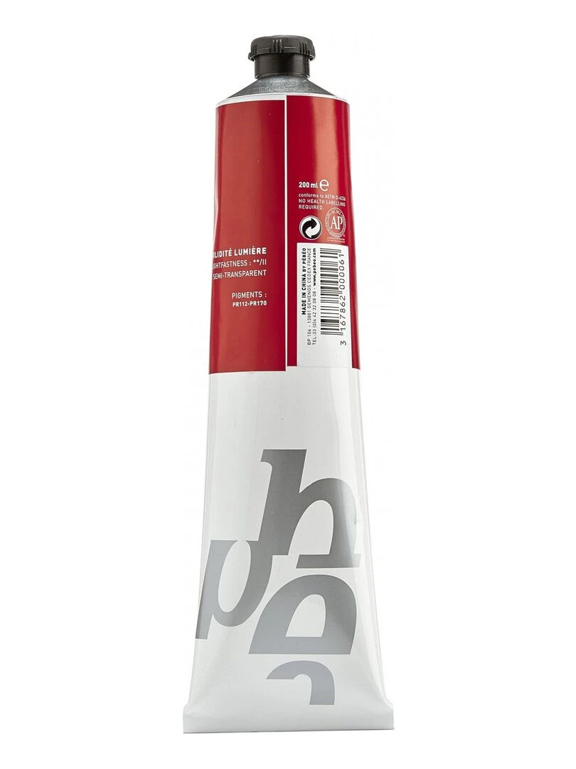 Peinture à l'huile fine XL Studio Rouge de cadmium foncé 200 ml N/A