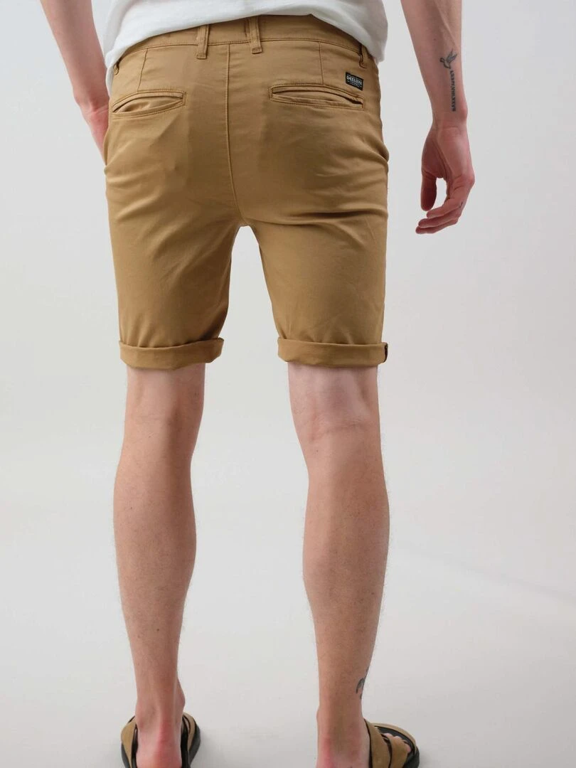 Bermuda pour homme avec poche à l'italienne 'Deeluxe'   Marron cappuccino