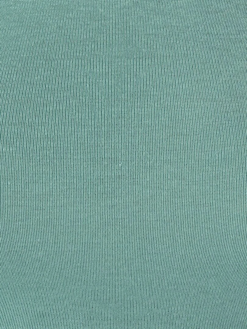 T shirt manches courtes fine côte Thermolactyl   Damart   Vert anis