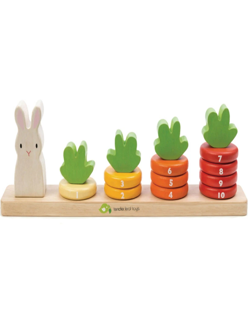 Jeu de comptage carottes en bois N/A