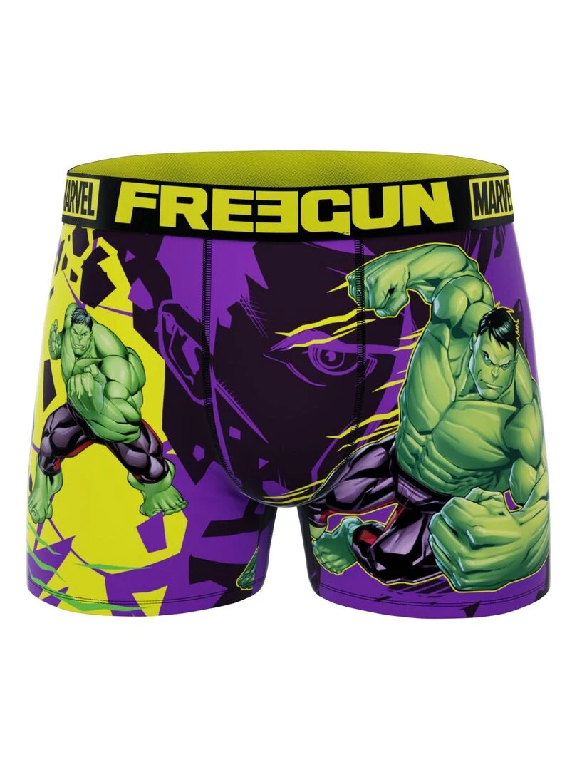 Lot de 3 boxers enfant Marvel Freegun   Bleu