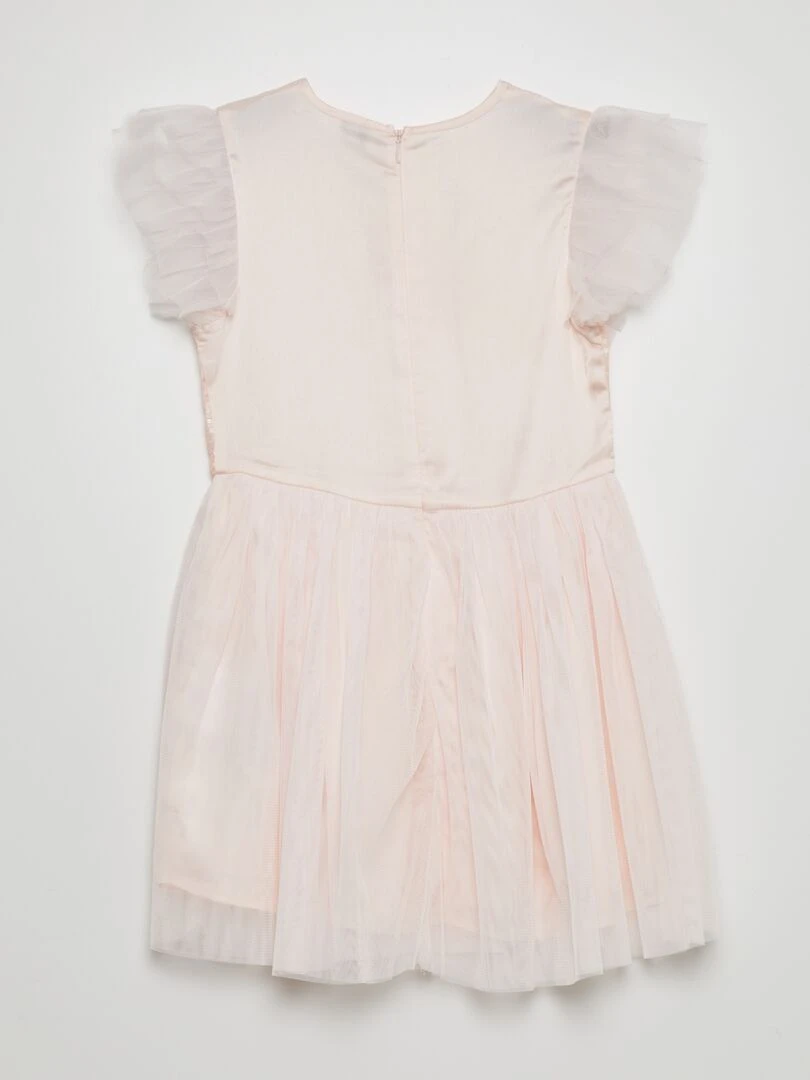 Robe de cérémonie mi longue à sequins   ROSE