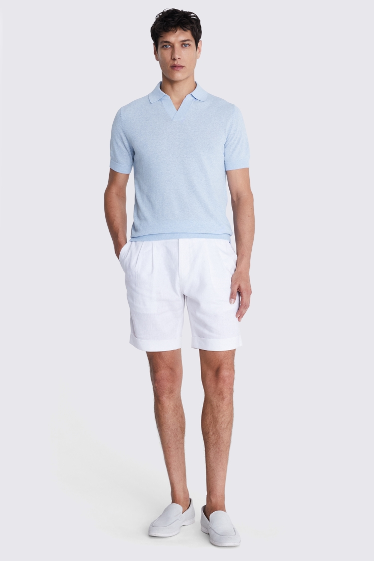 Ecru Terry Towelling Skipper Polo   Buy Online at Moss