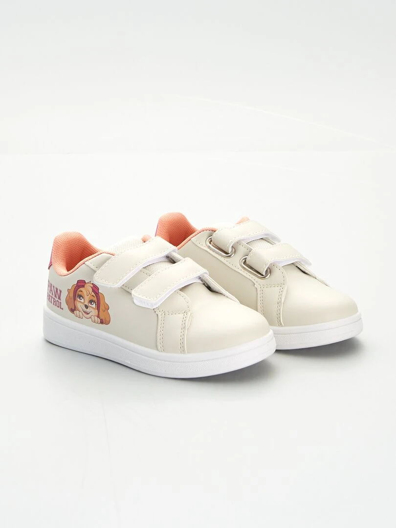 Baskets basses 'Pat' Patrouille' Beige/rose