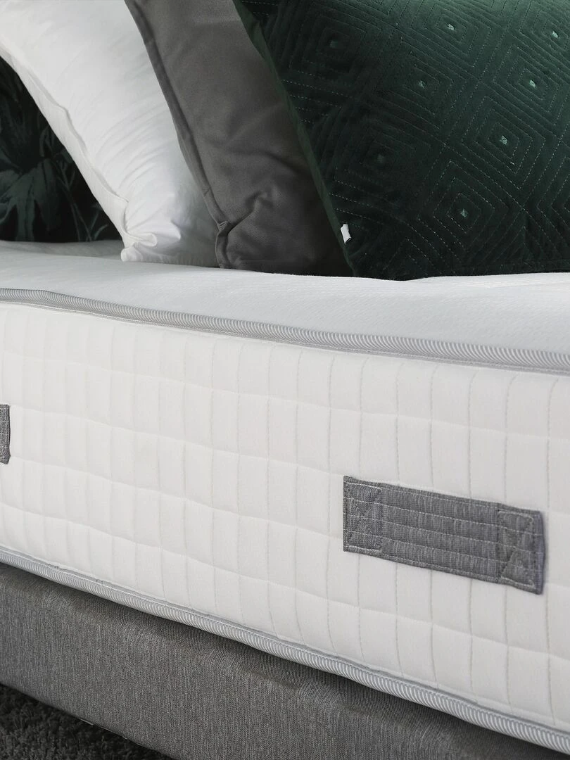 Matelas Ressorts 7 zones PALACIO H30 Fabriqué en France   Blanc