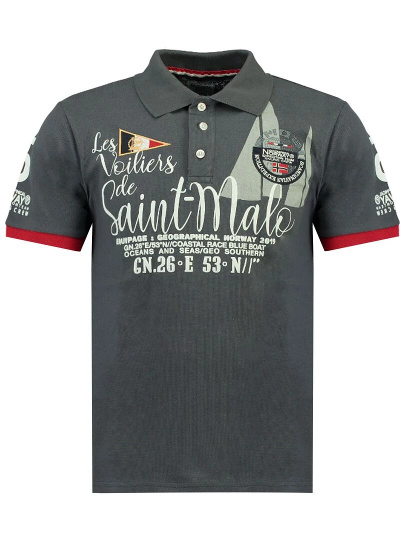 Polos 'Geographical Norway' 'Kalo Ss Men' Gris