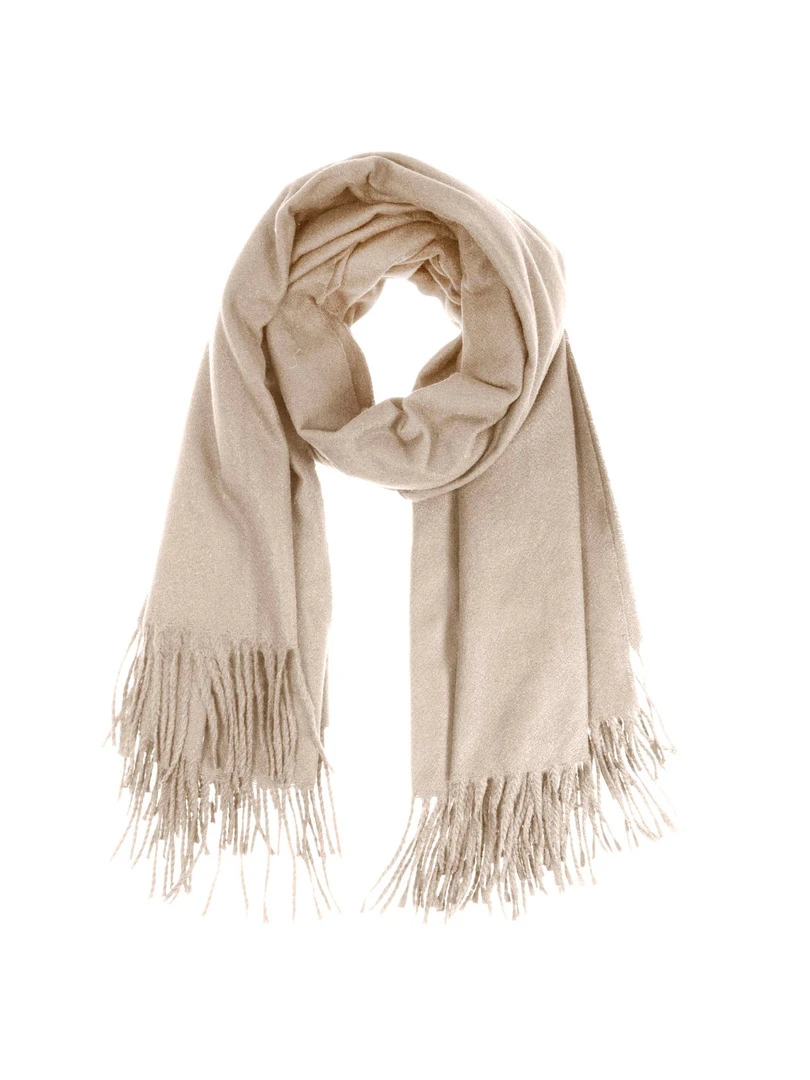 Écharpe Plaid Soft Touch Femme Beige Beige