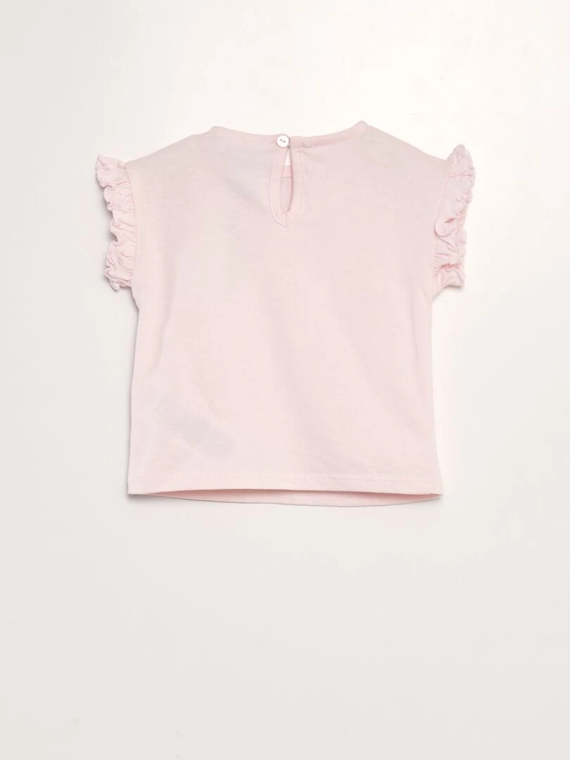 Ensemble tee shirt + legging 'Mon petit poney'   ROSE