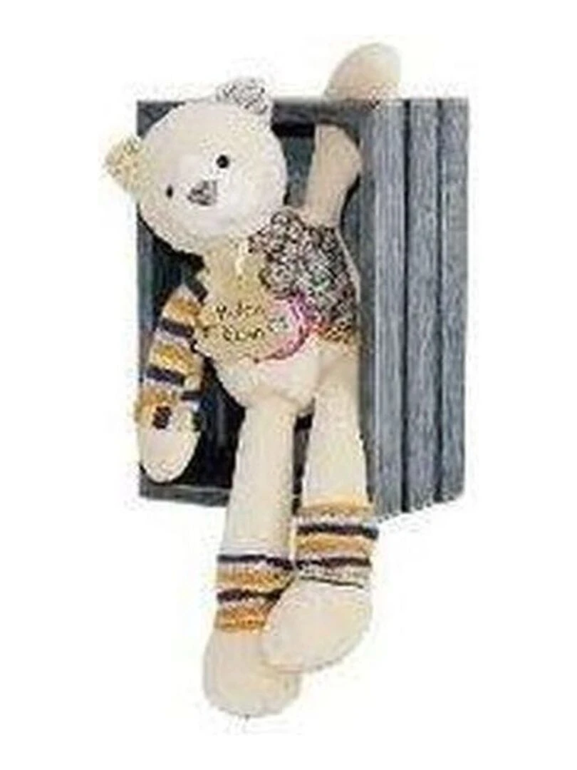 doudou Histoire d'ours Chat Beige Saltimbanque Pantin Beige