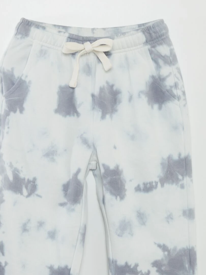 Jogging en molleton tie and dye   Gris