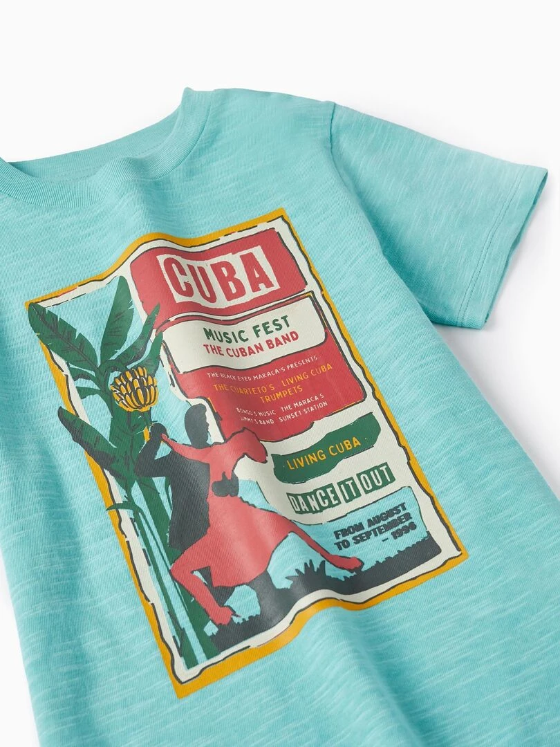 T Shirt + Shorts Pour Garçon 'Cuba'  CUBA   Bleu