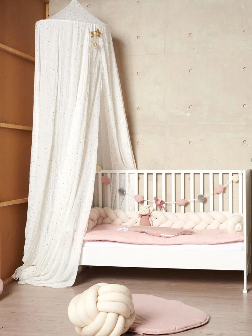 Guirlande en coton jersey flamant rose Small Rose foncé