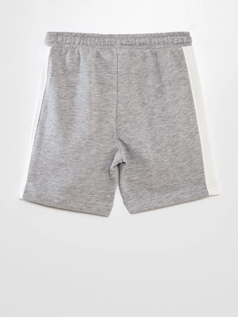 Short en molleton fin Gris