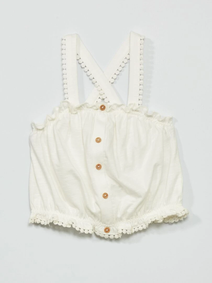 Débardeur rayé   blanc