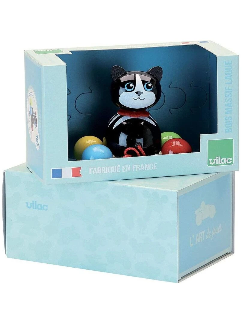 Minou le chat en bois a tirer N/A