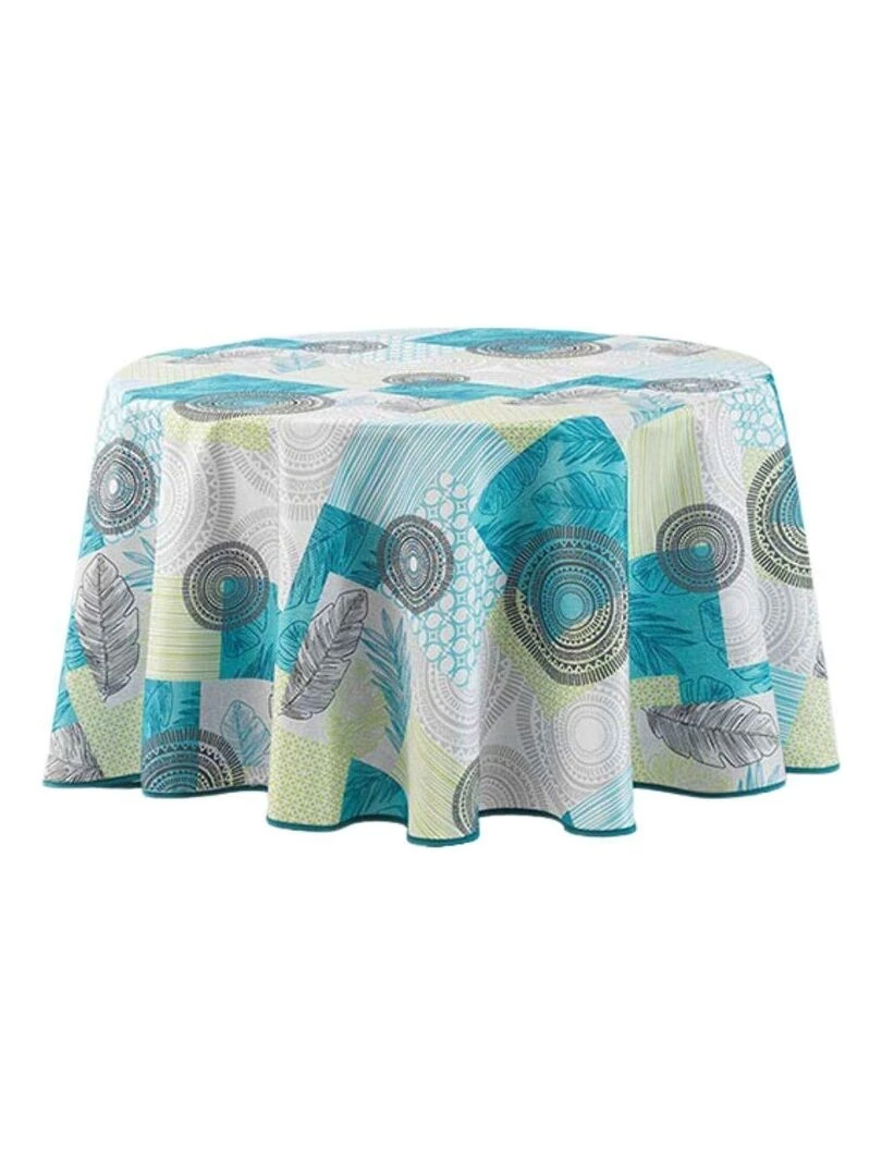 Nappe ronde Peachy Bleu