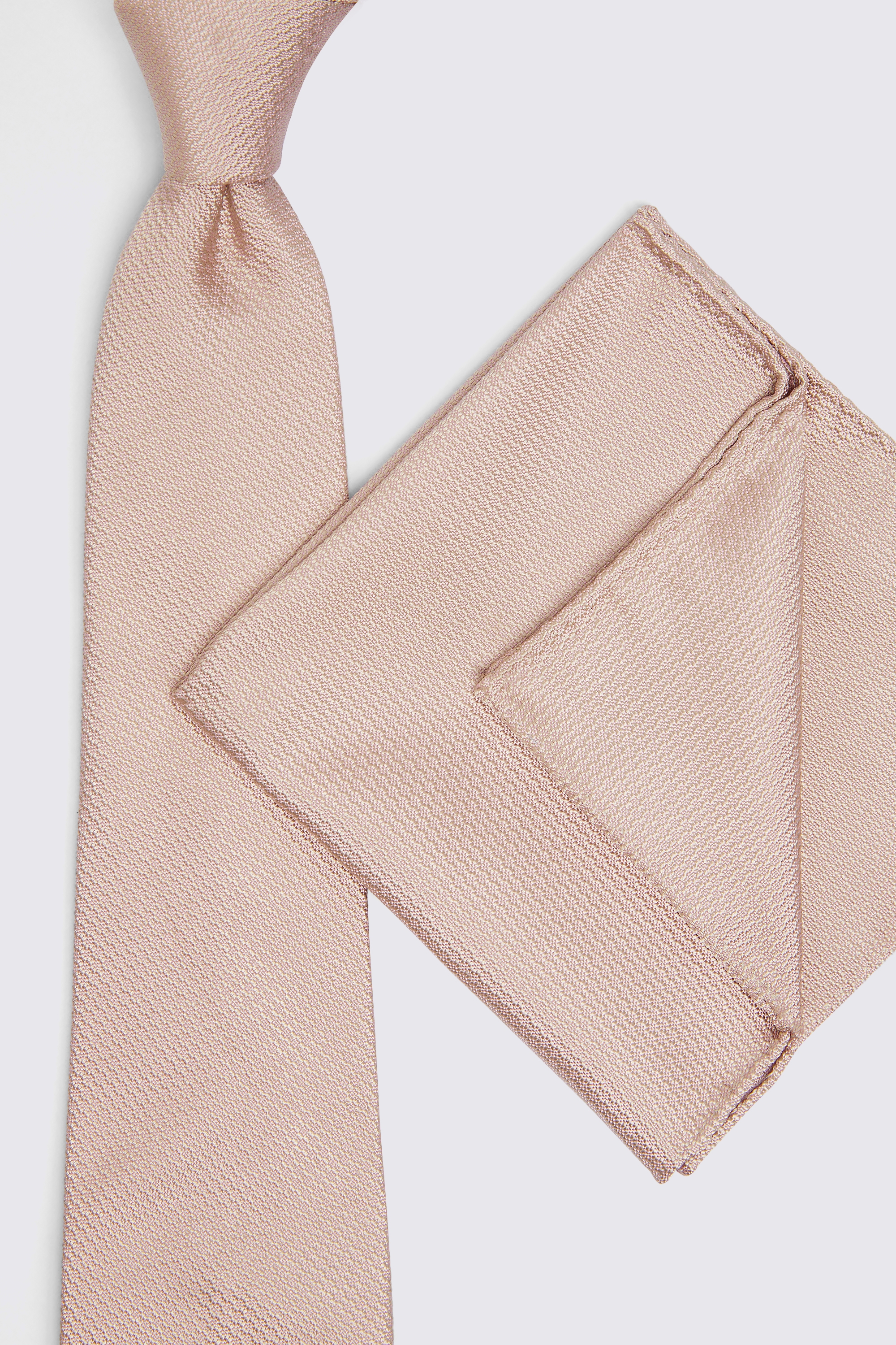 Dusty Pink Silk Semi-Plain Tie   Buy Online at Moss