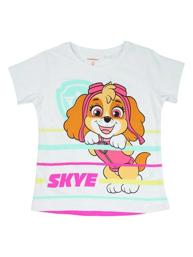 Paw Patrol   Ensemble T shirt short fille Imprimé La Pat' Patrouille   Vert