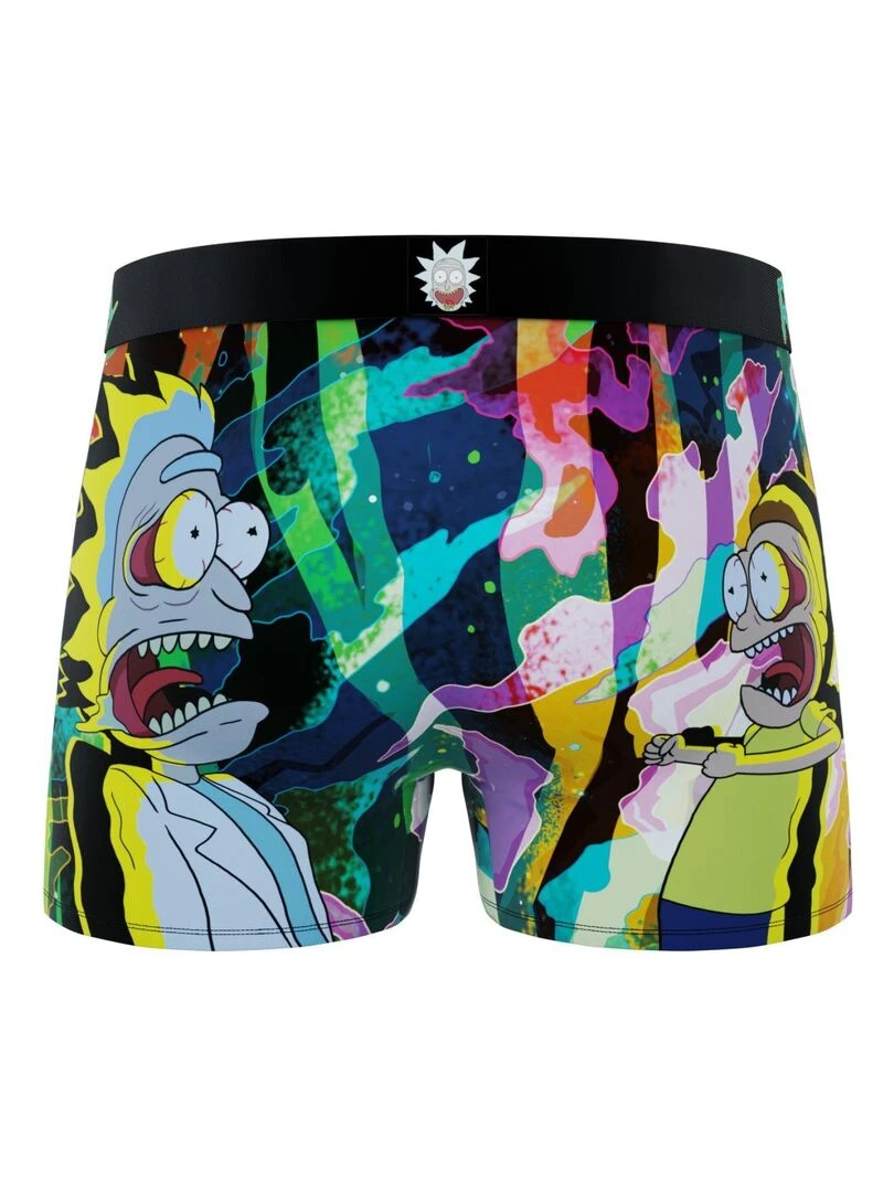 Lot de 4 Boxers homme Rick and Morty G1 Freegun   Vert