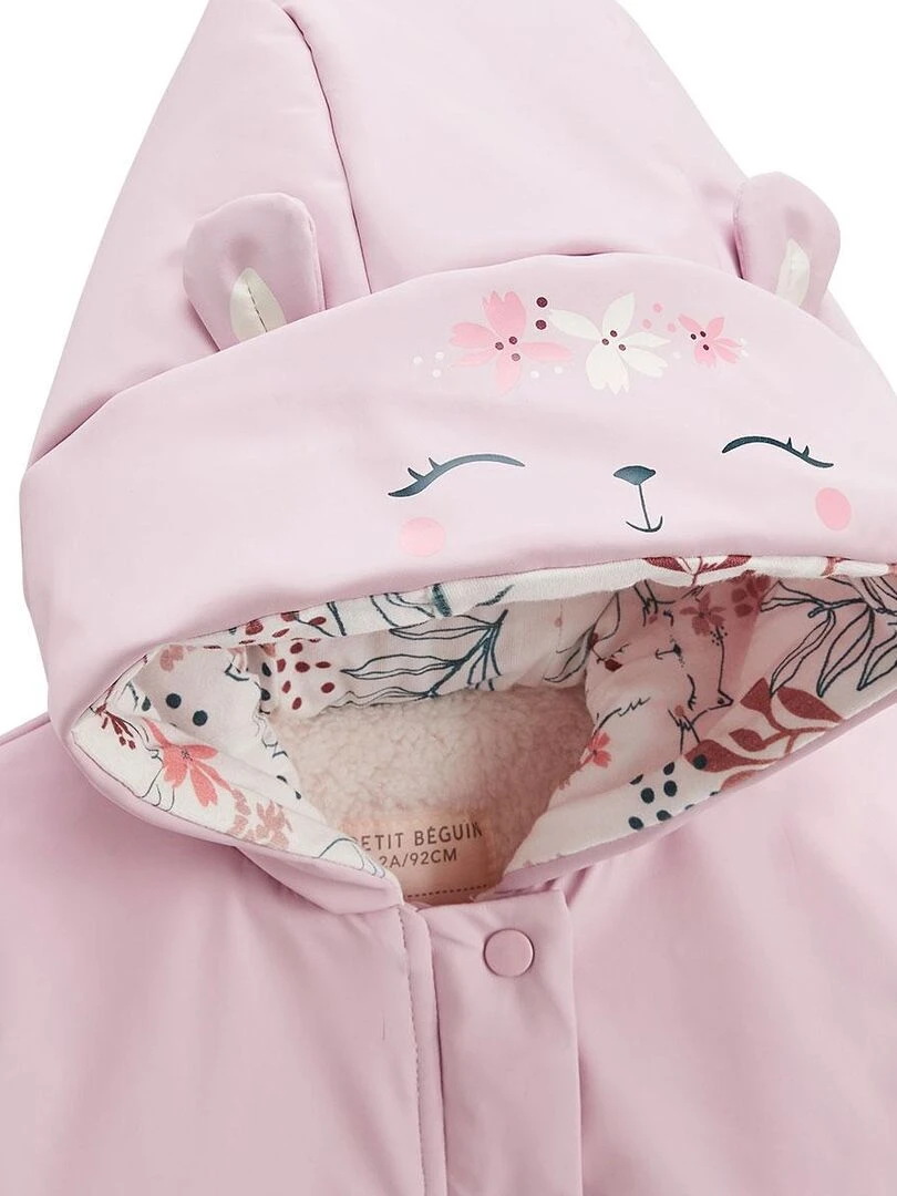 Manteau bébé Rosa   Rose