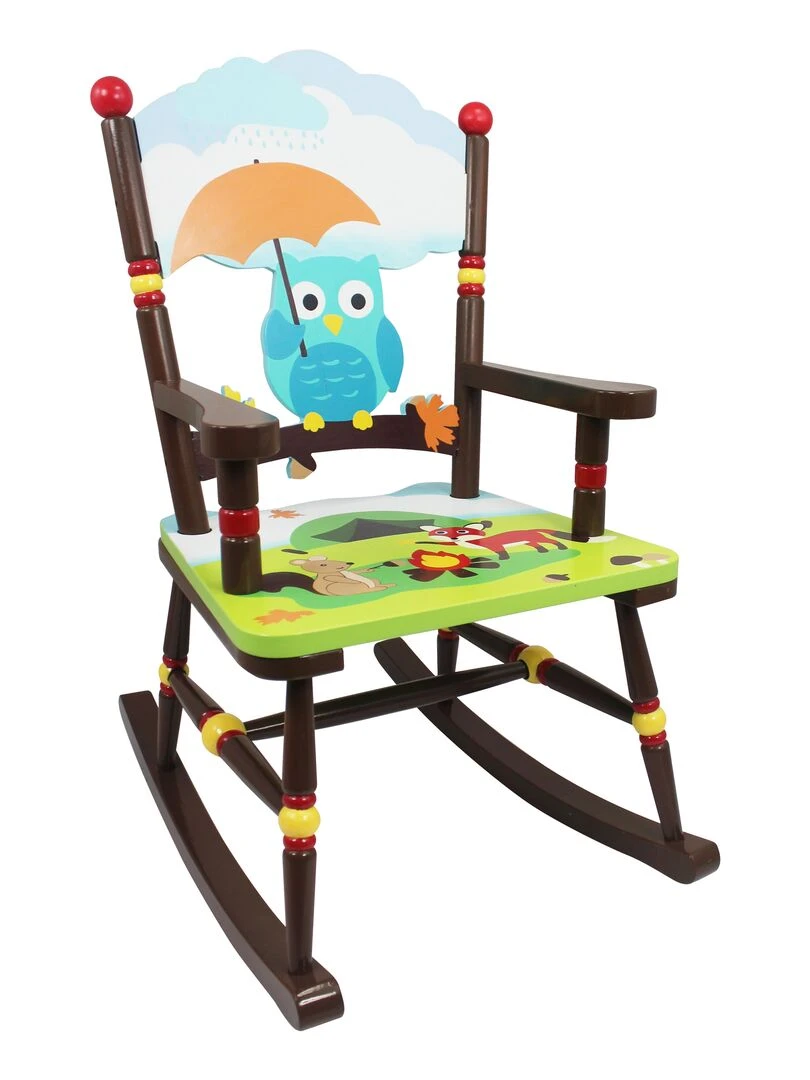 Chaise à bascule en bois pour décor chambre enfant bébé mixte Fantasy Fields TD 11738A Bleu