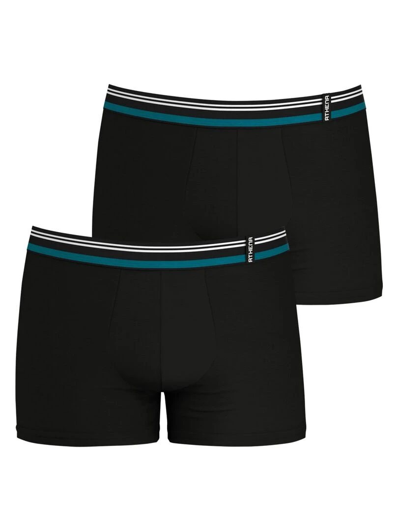Lot de 2 boxers homme Duo Eco Noir