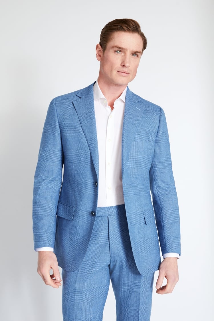 Slim Fit Ink Houndstooth Dress Jacket   Buy Online at Moss