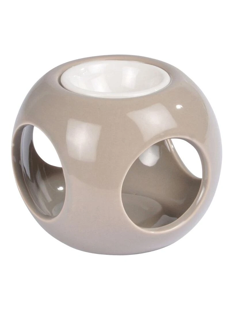 Brule parfum rond Gris taupe