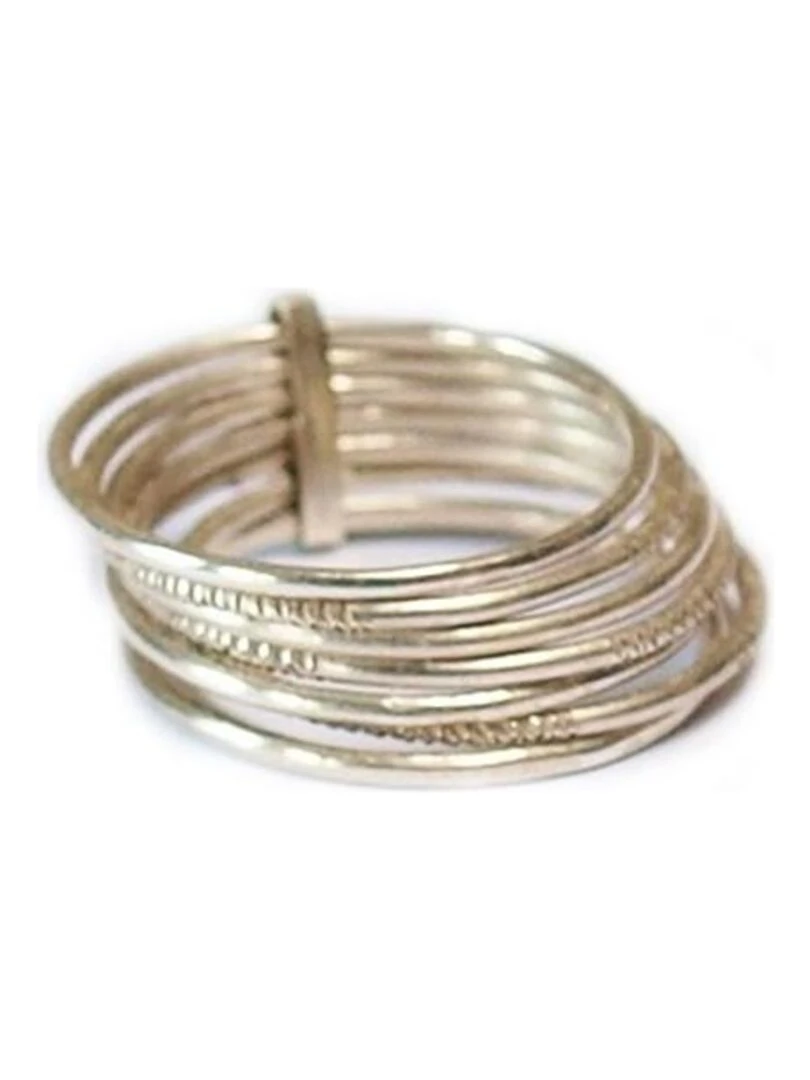 Bague semainier touareg ciselée Argent