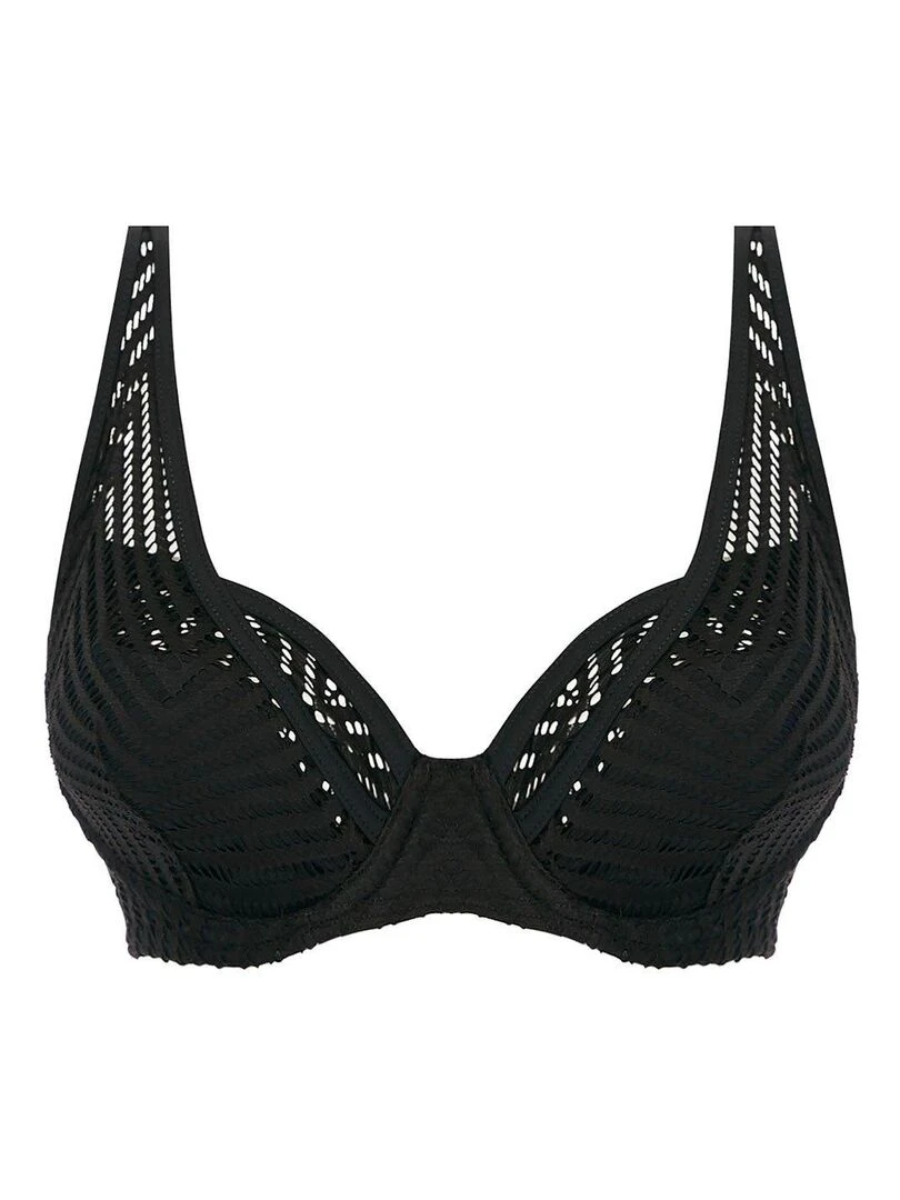 Haut de maillot de bain à armatures bonnets profonds Urban   Noir
