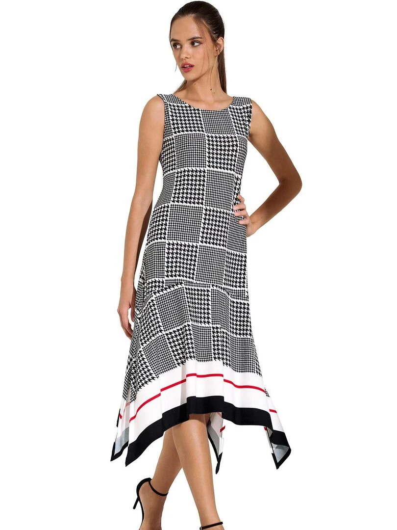 Robe longue estivale sans manches Quito Noir