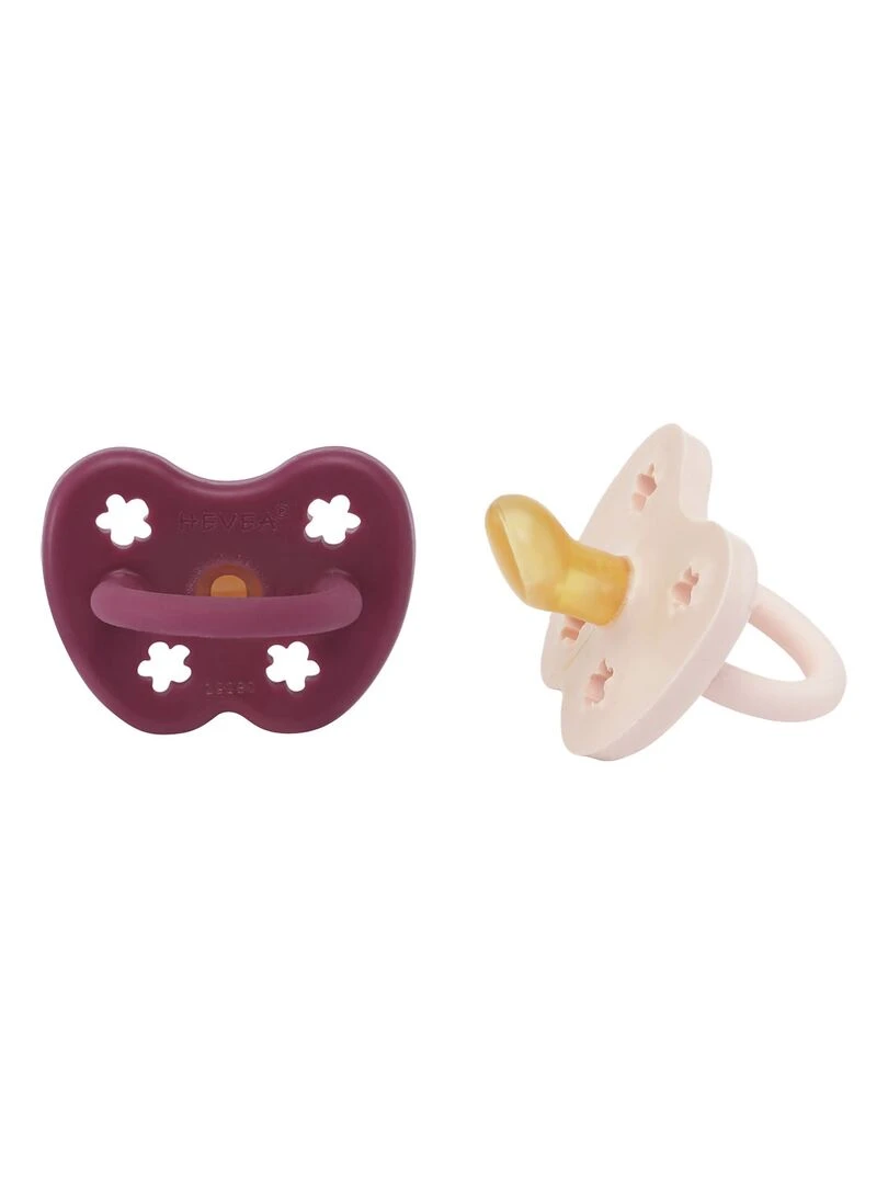 Lot de 2 tétines physiologiques Powder pink et Rosewood 3 36 mois Multicolore