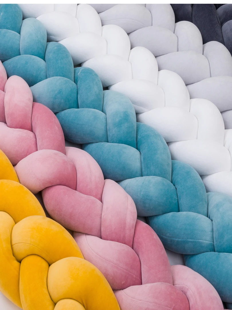 Tresse De Lit Bébé Universelle   Velours   Moutarde