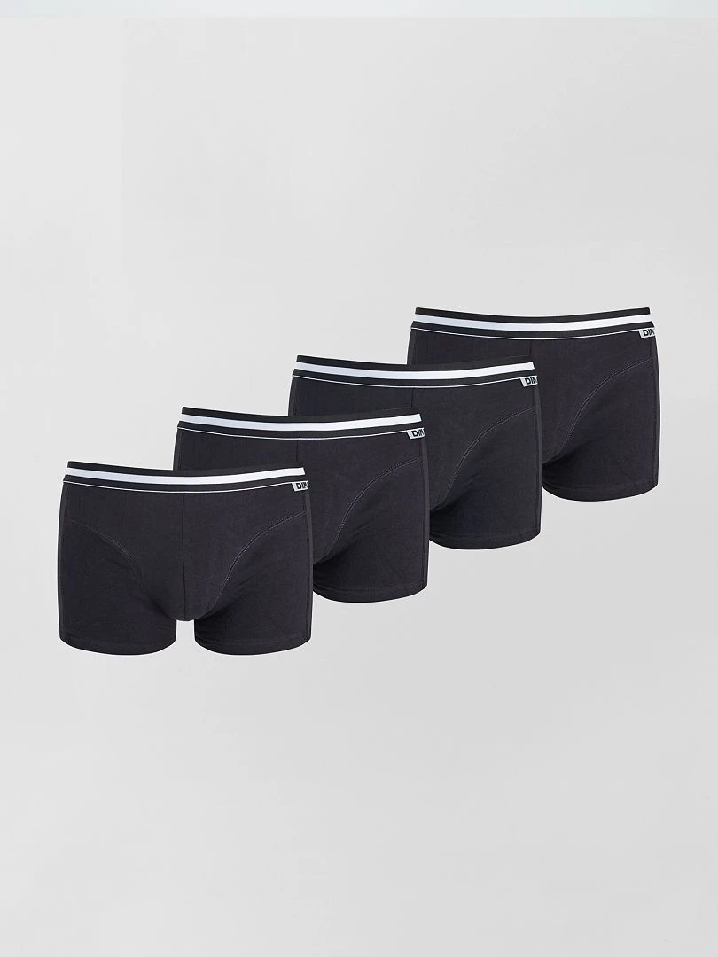 Lot de 4 boxers ecodim 'DIM' noir