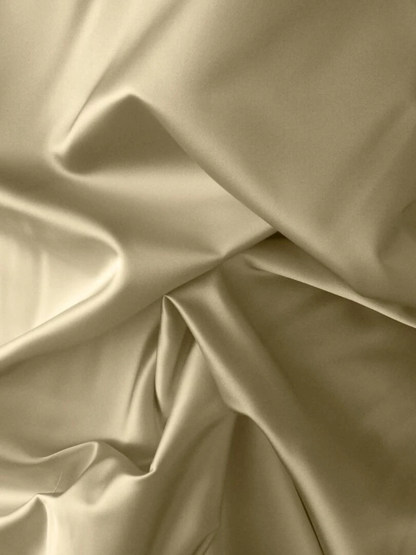 Blanc Avenue Lot De 2 Taies D'oreiller 63x63 Cm Satin De Coton   Beige