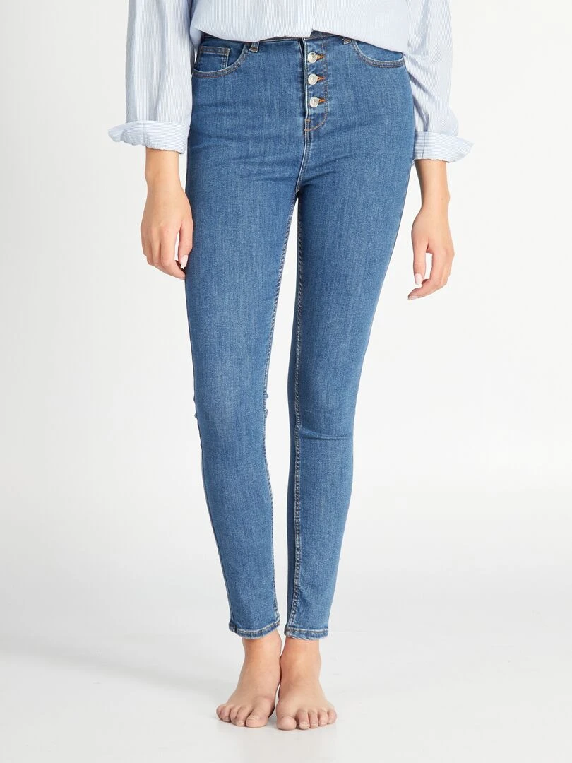 Jean skinny taille haute Stone