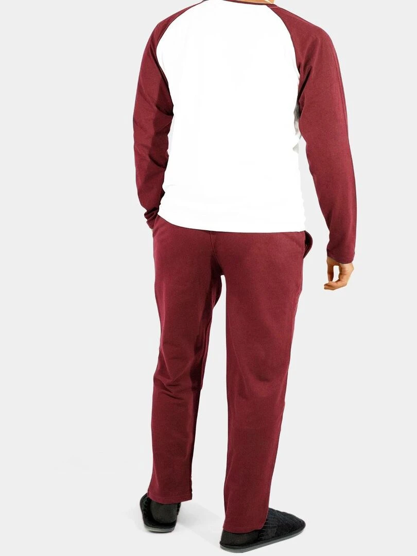 Ensemble pyjama manches longues Kebello   Bordeaux