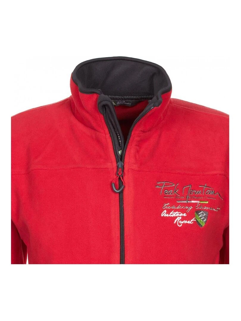 Blouson polaire homme CONAN   PEAK MOUNTAIN   Rouge