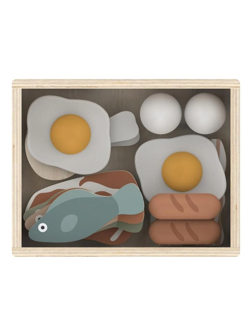 Poisson et viande en bois   Flexa   N/A