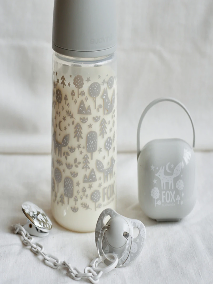 Attache Sucette Joya Renard Gris   Gris