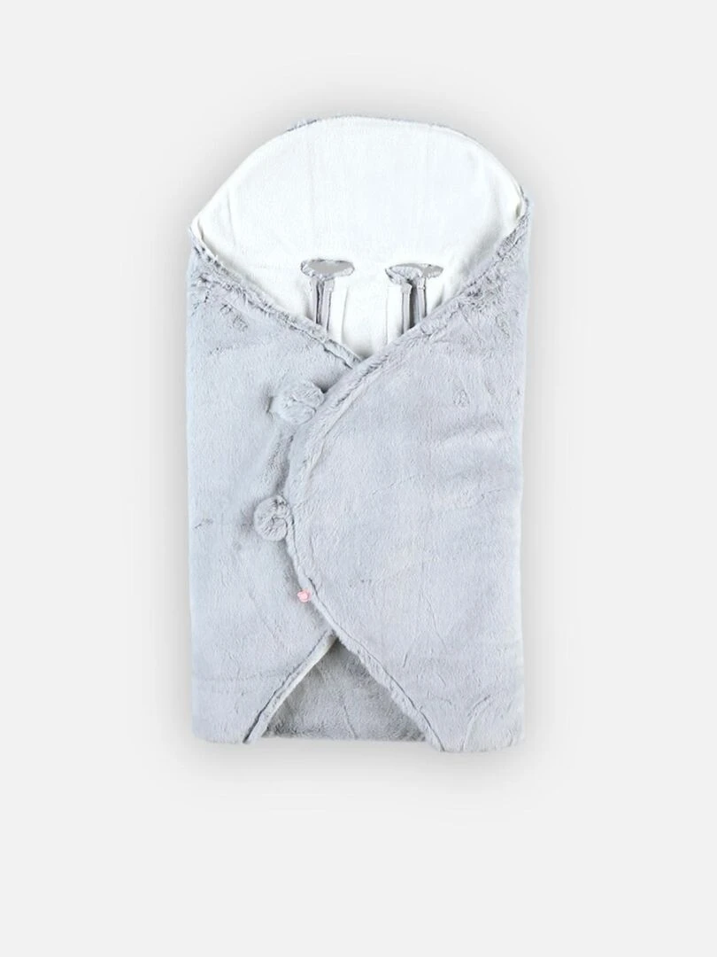Couverture promenade en fausse fourrure   Noukie's   Gris