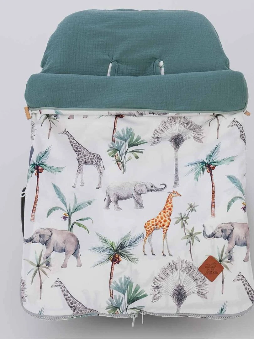 Chancelière universelle en 100% coton Safari Multicolore