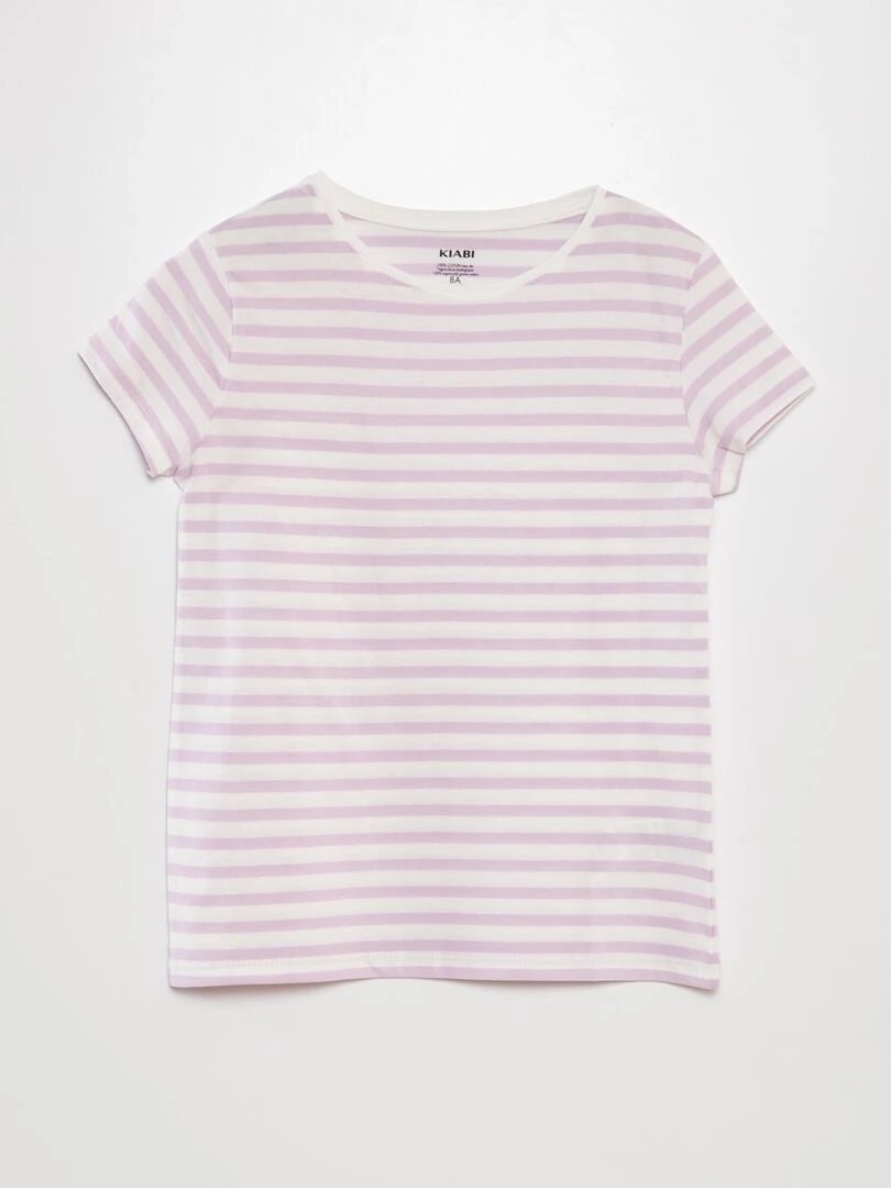 T shirt imprimé marinière Lila