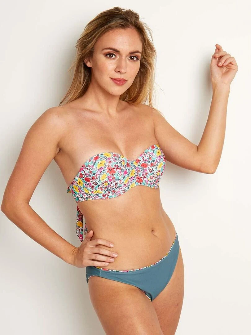 Slip de bain réversible LAVANDOU Brigitte Bardot Bain Vert