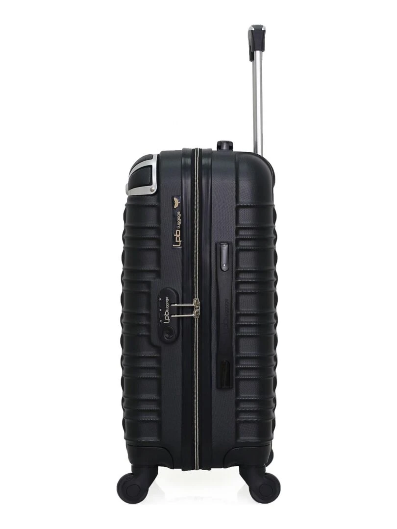 LPB LUGGAGE   VALISE CABINE ABS GIULIA 4 ROUES 55 CM   Noir