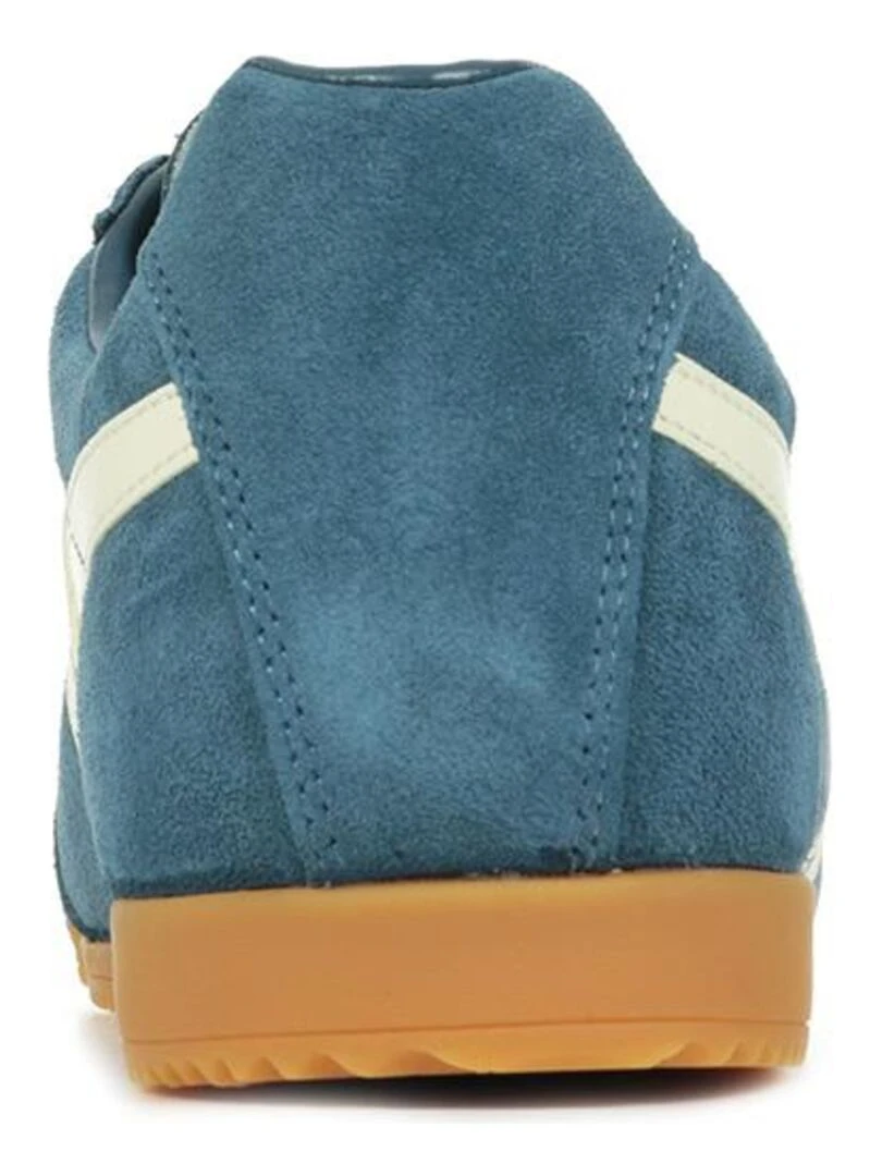 Baskets Gola Harrier Suede   Bleu Blanc
