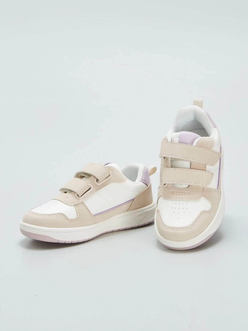 Baskets à scratchs   Blanc